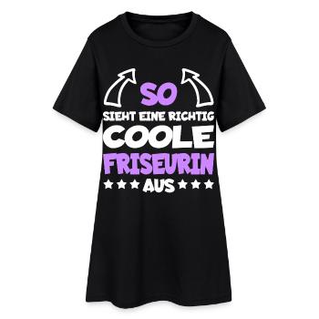Vraiment cool Métier de coiffeur Drôle de dicton - Robe T-shirt Femme - noir - Devant