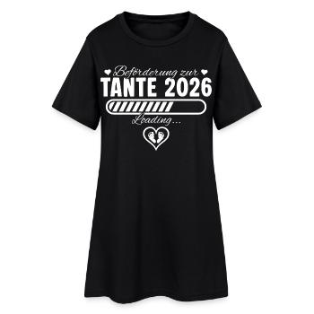 Tante 2026 Annonce de grossesse familiale - Robe T-shirt Femme - noir - Devant