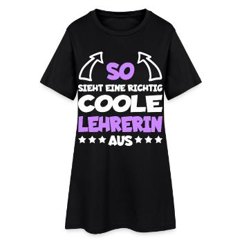 Really Cool Teacher Funny Saying Gift - Women’s T-Shirt Dress - black - Front