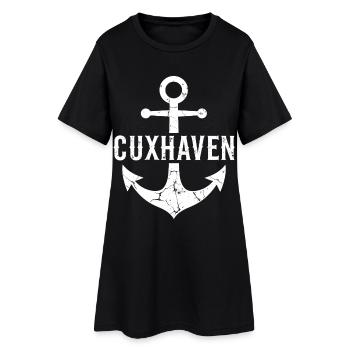 Ancré Cuxhaven Mer du Nord - Robe T-shirt Femme - noir - Devant