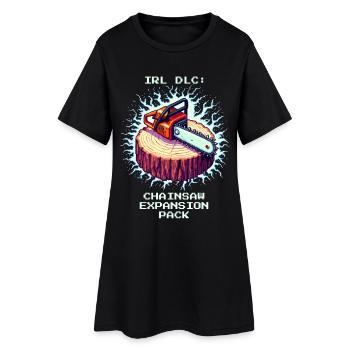 Realworld DLC: Chainsaw Upgrade | Forest - Women’s T-Shirt Dress - black - Front