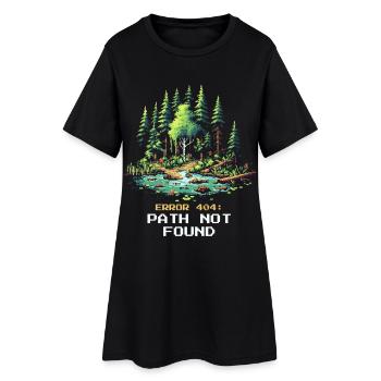 Erreur 404 : chemin introuvable | Errer - Robe T-shirt Femme - noir - Devant