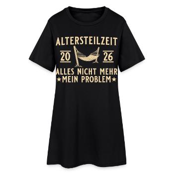 Partial retirement 2026 colleague farewell early retirement - Women’s T-Shirt Dress - black - Front