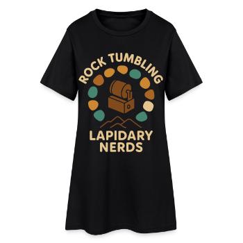 Rock Tumbling Lapidary Nerds - Robe T-shirt Femme - noir - Devant
