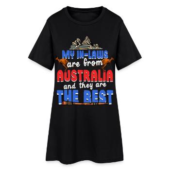 Belle-mère australienne - Robe T-shirt Femme - noir - Devant