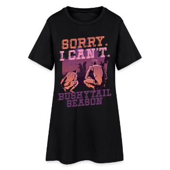 Eichhörnchenjäger Baumratte Bushy Tail Season - Frauen T-Shirt-Kleid - Schwarz - Vorne
