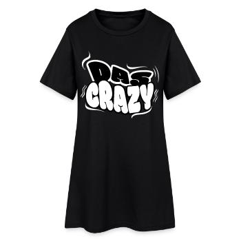 The Crazy - Funny Youth Word - Women’s T-Shirt Dress - black - Front