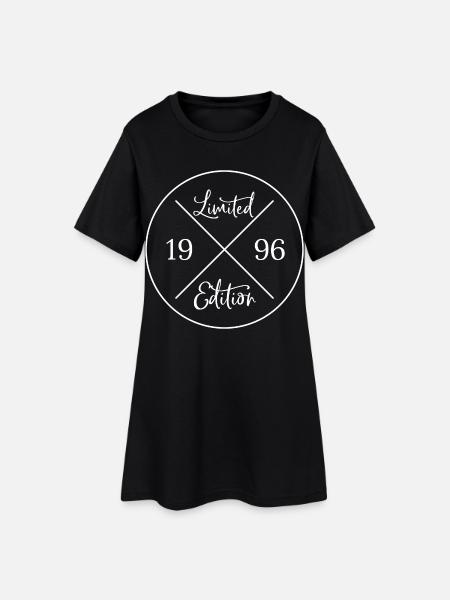 Limited edition 1996 - Geschenk 30. Geburtstag - Frauen T-Shirt-Kleid - Schwarz