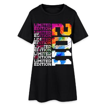 LIMITED EDITION 2011 15 JAHRE 15. GEBURTSTAG - Frauen T-Shirt-Kleid - Schwarz - Vorne