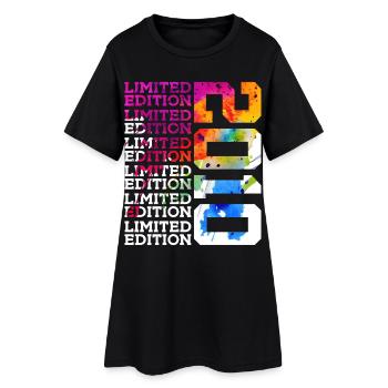 ÉDITION LIMITÉE 2010 16 ANS 16E ANNIVERSAIRE - Robe T-shirt Femme - noir - Devant