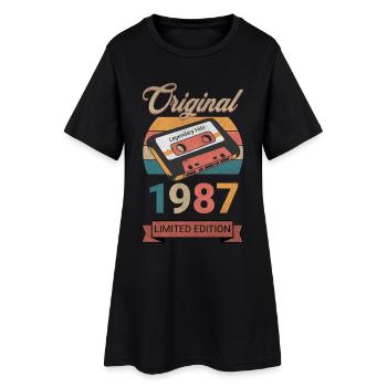 Original 1987 Édition Limitée Cadeau d’Anniversaire - Robe T-shirt Femme - noir - Devant