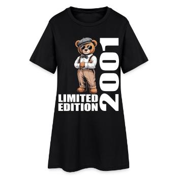 2001 Limited Edition Bear Birthday 2001 - Women’s T-Shirt Dress - black - Front