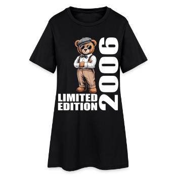 2006 Limited Edition Bear Birthday 2006 - Women’s T-Shirt Dress - black - Front