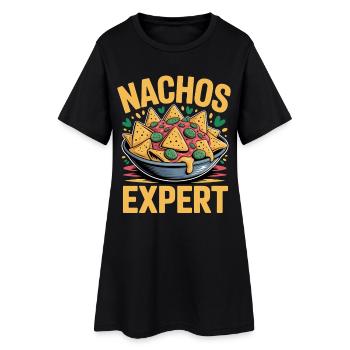 Expert en nachos pour les amateurs de nachos - Robe T-shirt Femme - noir - Devant