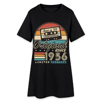 Vintage 1956 Vintage Anniversaire Cadeau Rétro - Robe T-shirt Femme - noir - Devant