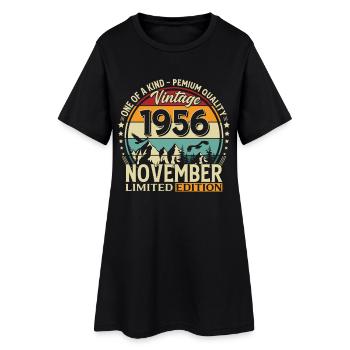 70ème Anniversaire Millésime Novembre Cru 1956 - Robe T-shirt Femme - noir - Devant