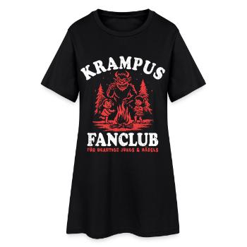 KRAMPUS FAN CLUB NIKOLAUS KRAMPUSTAG PERCHTEN - Robe T-shirt Femme - noir - Devant