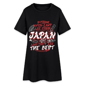 Belle-mère japonaise Japon - Robe T-shirt Femme - noir - Devant