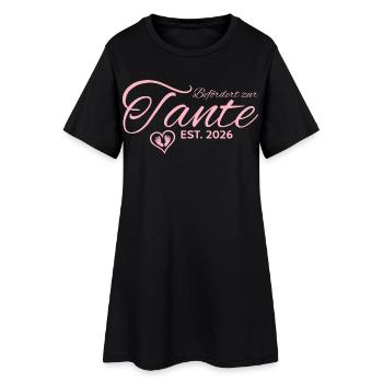 Tante enceinte 2026 Annoncer la grossesse - Robe T-shirt Femme - noir - Devant