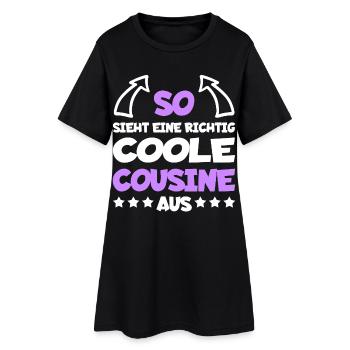 Vraiment cool cousin drôle dicton cadeau - Robe T-shirt Femme - noir - Devant
