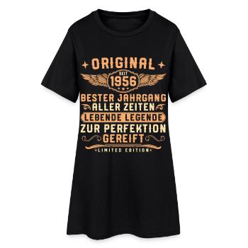 1956 Vintage Living Legend 70ème Anniversaire - Robe T-shirt Femme - noir - Devant