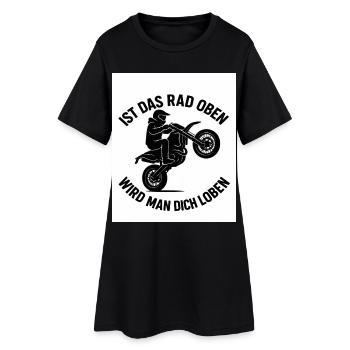 Supermoto Wheelie – La roue est-elle relevée - Robe T-shirt Femme - noir - Devant