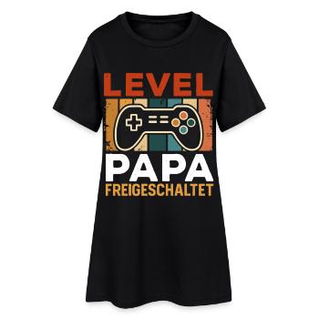 Bientôt papa NIVEAU PAPA DÉBLOQUÉ DRÔLE - Robe T-shirt Femme - noir - Devant