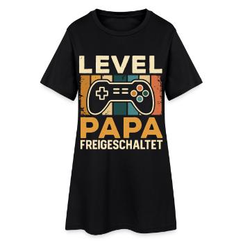 Bientôt papa NIVEAU PAPA DÉBLOQUÉ DRÔLE - Robe T-shirt Femme - noir - Devant