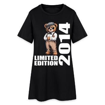 2014 Édition Limitée Ours Anniversaire 2014 - Robe T-shirt Femme - noir - Devant