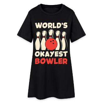 Le quilleur le plus correct du monde - Robe T-shirt Femme - noir - Devant