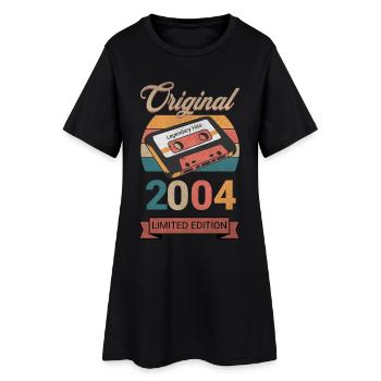Original 2004 Limited Edition Birthday Gift - Women’s T-Shirt Dress - black - Front