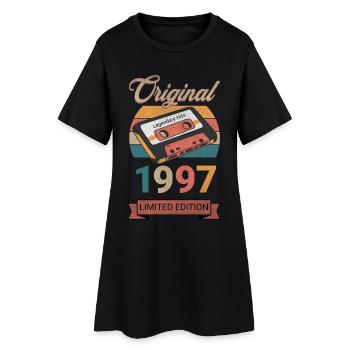 Cadeau d’anniversaire original 1997 en édition limitée - Robe T-shirt Femme - noir - Devant