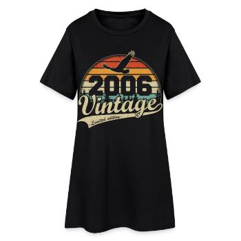 Vintage 2006 Vintage Rétro Cadeau d’anniversaire - Robe T-shirt Femme - noir - Devant