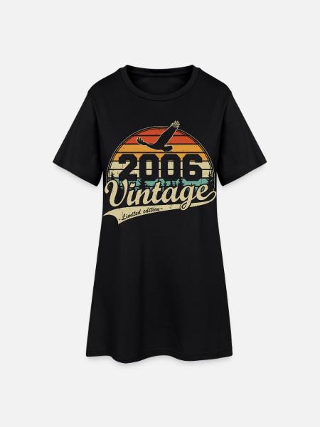 Vintage 2006 Vintage Rétro Cadeau d’anniversaire - Robe T-shirt Femme - noir