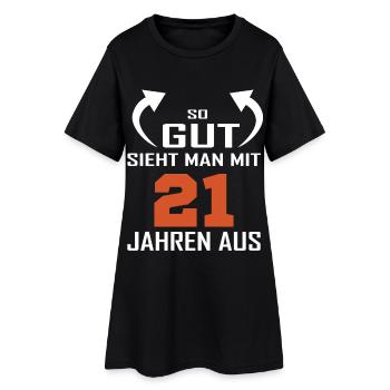 C’est dire à quel point vous avez l’air bien à 21 - Robe T-shirt Femme - noir - Devant