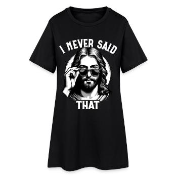 Jésus, je n’ai jamais dit cela, Jésus-Christ - Robe T-shirt Femme - noir - Devant