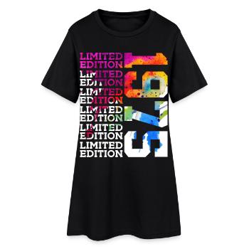 ÉDITION LIMITÉE 1975 51 ANS 51E ANNIVERSAIRE - Robe T-shirt Femme - noir - Devant