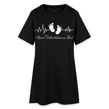 Future maman PETIT FREEBOARD RIDER À BORD - Robe T-shirt Femme - noir - Devant