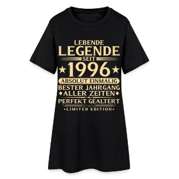 1996 Année Légende 30ème Anniversaire Cadeau - Robe T-shirt Femme - noir - Devant