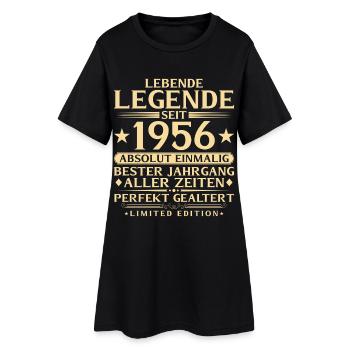 1956 Year Legend 70th Birthday Gift - Women’s T-Shirt Dress - black - Front