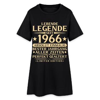 1966 Year of Construction Legend 60th Birthday Gift - Women’s T-Shirt Dress - black - Front