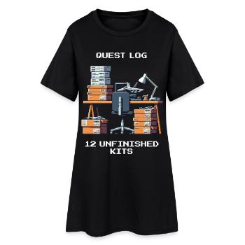 Journal de quête : 12 kits inachevés | Modélisme - Robe T-shirt Femme - noir - Devant