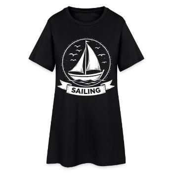 Voilier Maritim Sport - Robe T-shirt Femme - noir - Devant