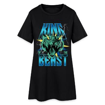 Blitz du roi des bêtes - Robe T-shirt Femme - noir - Devant