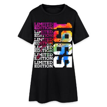 ÉDITION LIMITÉE 1965 61 ANS 61E ANNIVERSAIRE - Robe T-shirt Femme - noir - Devant