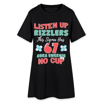 Aura67 Rizzlers Sans Cup - Robe T-shirt Femme - noir - Devant