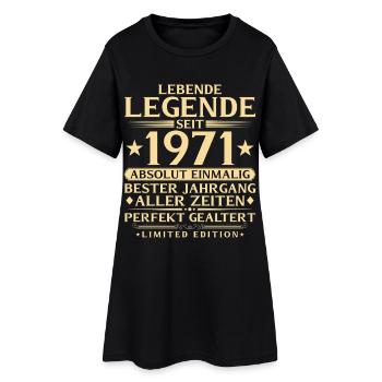 1971 Year of Construction Legend 55th Birthday Gift - Women’s T-Shirt Dress - black - Front