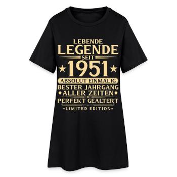 1951 Année Légende 75ème Cadeau d’Anniversaire - Robe T-shirt Femme - noir - Devant