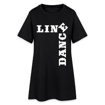 Crossword Line Dance Time - Women’s T-Shirt Dress - black - Front