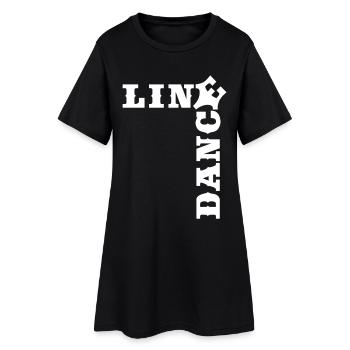 Crossword Line Dance Time - Women’s T-Shirt Dress - black - Front